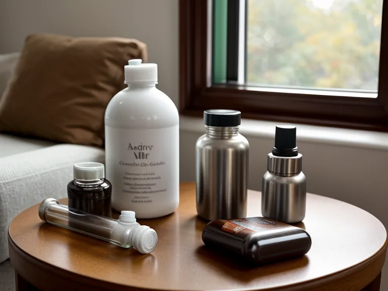 Hearing health supplements and hearing aids side by side on a nightstand for a senior wellness comparison