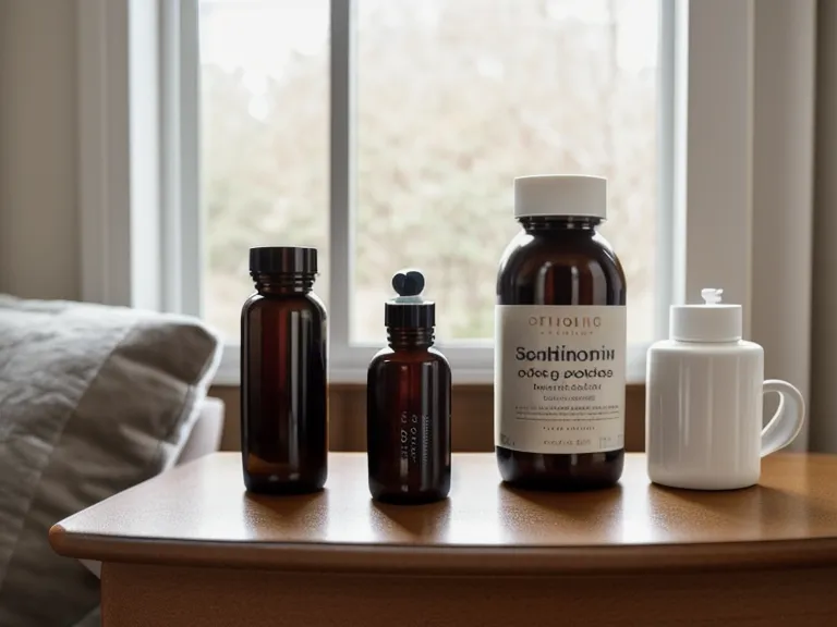 Audifort natural supplement bottle on a family dinner table, part of aging gracefully with better hearing