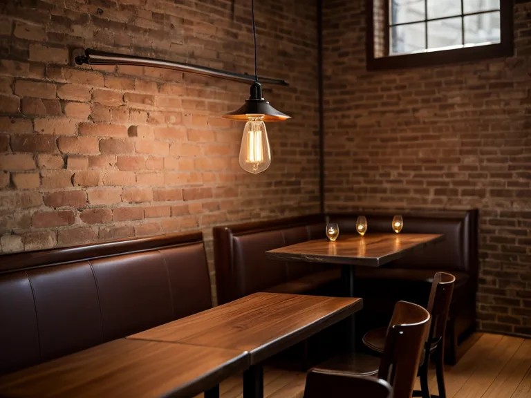 A quiet corner booth against a solid wall — a restaurant tip that supports hearing health for people with age-related hearing loss