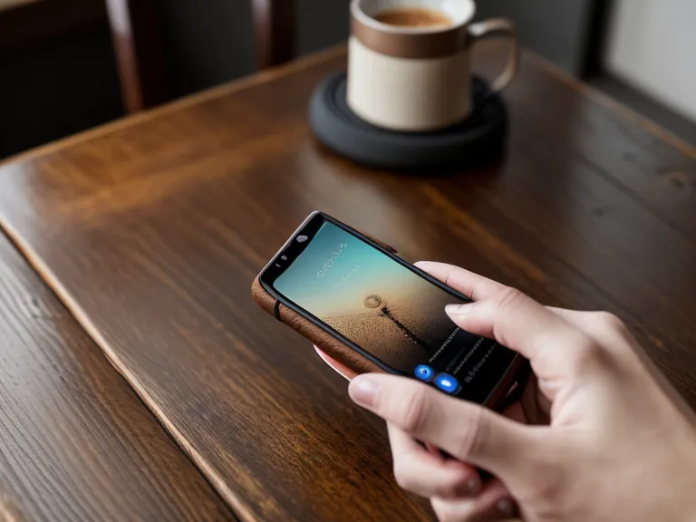Speakerphone call for hearing loss and phone fatigue — smartphone on speaker next to a notebook for tracking hearing changes as we age